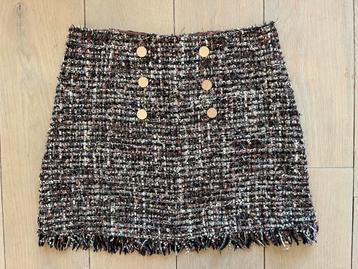 Luc-ce tweed M rok gouden knopen Chanelstijl franjes LUCCE beschikbaar voor biedingen