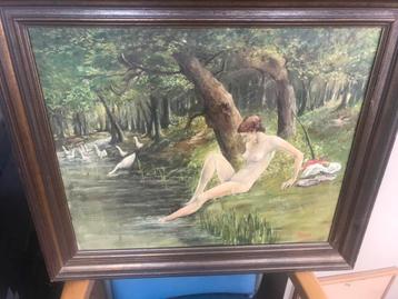 Te koop schilderij van J Simon beschikbaar voor biedingen