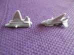Vliegtuigen vliegtuig 2 stuks plastic straaljager, Ophalen of Verzenden, Zo goed als nieuw