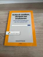 Kritisch zoeken, denken en evalueren, Ophalen of Verzenden, Gamma, Zo goed als nieuw, HBO