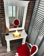 Kappers stoel/tafel/spiegel set, Ophalen, 50 tot 100 cm, Zo goed als nieuw, Minder dan 100 cm