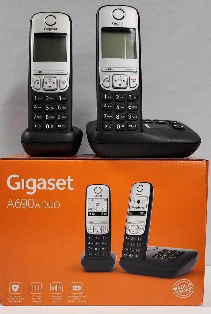 Gigaset A690 A Duo telefoonset, Telecommunicatie, Vaste telefoons | Handsets en Draadloos, Gebruikt, 2 handsets, Ophalen of Verzenden
