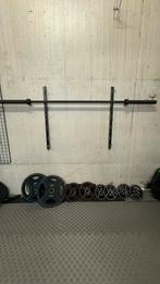 Barbell set MP + wandhouder, Sport en Fitness, Ophalen, Zo goed als nieuw