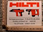Vintage sticker HILTI gereedschap merk logo garage mancave, Ophalen of Verzenden, Zo goed als nieuw, Overige typen