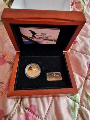 Gouden tientje Beatrix. Het Waterland tientje 2010 Proof. beschikbaar voor biedingen
