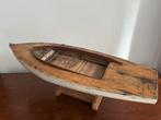 Antieke oude geleefde boot . Decoratief!, Hobby en Vrije tijd, Modelbouw | Boten en Schepen, Ophalen of Verzenden, Gebruikt