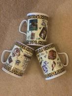 Mokken - 3 stuks - Bone China made in England, Ophalen of Verzenden, Zo goed als nieuw, Overige stijlen, Kop(pen) en/of Schotel(s)