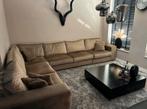 Hoekbank by Shakir Eric Kuster Stijl Taupe Velours, Huis en Inrichting, Banken | Complete zithoeken, Ophalen, Gebruikt