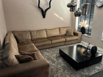Hoekbank by Shakir Eric Kuster Stijl Taupe Velours beschikbaar voor biedingen