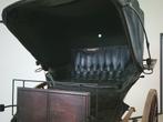 Antieke tweewieler met leren kap. Wielmaat 135 cm, Gebruikt, Marathonwagen, Paard