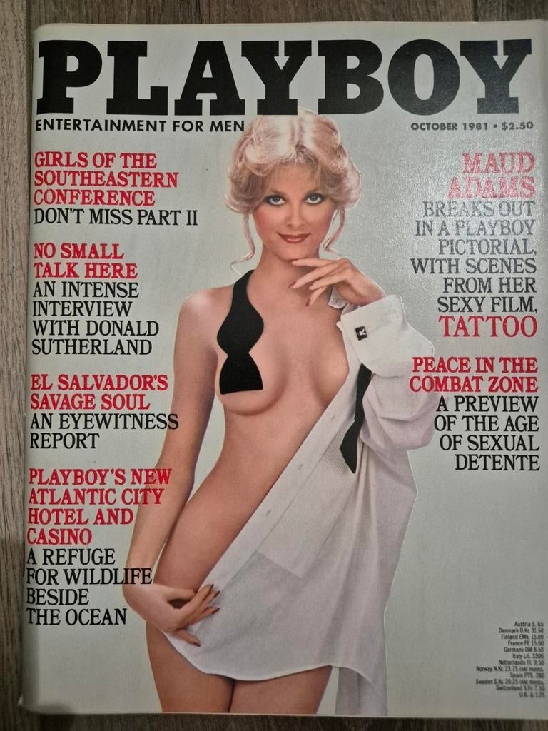 Vintage Playboy Oktober 1981 - Amerikaanse Editie, Verzamelen, Tijdschriften, Kranten en Knipsels, Ophalen of Verzenden, 1980 tot heden