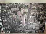 Groot canvas New York – zwart-wit stadsfoto, Antiek en Kunst, Ophalen