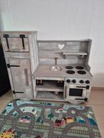 Handgemaakte speelkeuken en wasmachine, Ophalen, Zo goed als nieuw, Hout