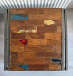 Trendhopper bijzettafel 60x60x45 hardhout + metaal, Huis en Inrichting, Ophalen, Gebruikt, 50 tot 100 cm, Minder dan 50 cm