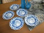 5 z.g.a.n. hoekige borden decor 726 NANKING Lange Lijs, Antiek en Kunst, Antiek | Servies los, Ophalen of Verzenden