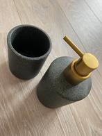 Terrazzo groene zeeppomp en beker, Huis en Inrichting, Ophalen of Verzenden, Zo goed als nieuw, Groen, Overige typen