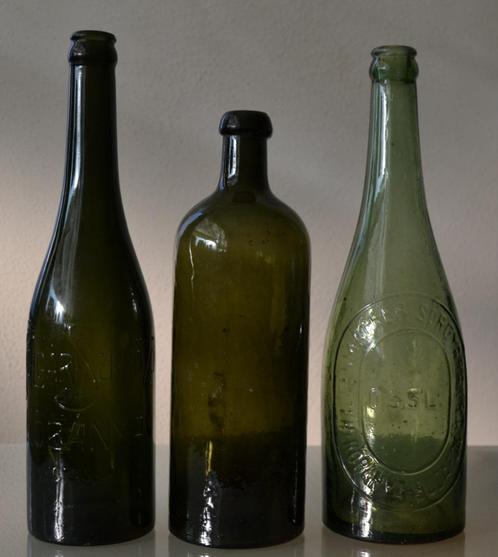 5 oude hongaarse flessen oa beugelfles, Antiek en Kunst, Antiek | Glas en Kristal, Ophalen