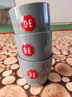 3x koffiemok DE zonder oor, Ophalen of Verzenden, Overige stijlen, Kop(pen) en/of Schotel(s), Glas