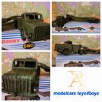 Dinky Toys nr 660 Mighty Antar Thornycroft Tank Transporter, Verzenden, Gebruikt, Bus of Vrachtwagen, Dinky Toys