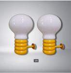 space age Ingo Maurer set bulb wandlampen 60er, Ophalen, Zo goed als nieuw, Glas, Space age
