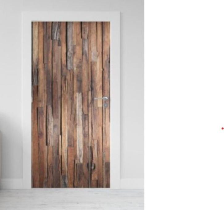 Deursticker / Poster Oude houten planken, Huis en Inrichting, Woonaccessoires | Overige, Nieuw, Ophalen of Verzenden