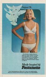 Retro reclame 1975 Pastunette lingerie bh's en slipjes, Verzamelen, Verzenden, Overige typen