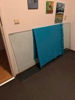 Glazen eettafel 180x90 met losse poten, Ophalen, Gebruikt, 50 tot 100 cm, Glas