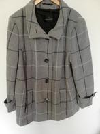 Mooie jas/mantel Fuchs  Smitt grijs geblokt wolmix maat XL/, Fuchs smit, Maat 46/48 (XL) of groter, Ophalen of Verzenden, Zo goed als nieuw