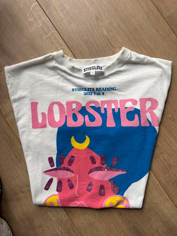 Stieglitz - zodiac sterrenbeeld - lobster kreeft, Kleding | Dames, T-shirts, Zo goed als nieuw, Wit, Korte mouw, Ophalen of Verzenden