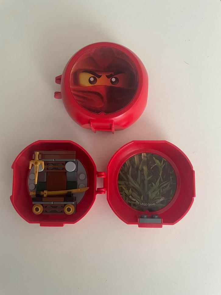 2x Lego Ninjago Opbergdoosje met Inhoud, Kinderen en Baby's, Speelgoed | Duplo en Lego, Gebruikt, Lego, Losse stenen, Ophalen of Verzenden