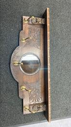 Antieken kapstok met spiegel, Antiek en Kunst, Ophalen, Rechthoekig