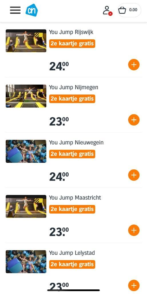2e Kaartje gratis op meer dan uitjes; musea, sauna, You Jump, Tickets en Kaartjes, Kortingen en Cadeaubonnen, Drie personen of meer