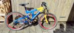 mountainbike 24 inch jongensfiets vering  18 versnellingen, Fietsen en Brommers, Fietsen | Jongens, Versnellingen, 24 inch, Gebruikt