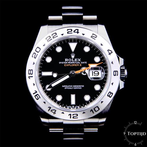 Rolex Explorer II 226570 Black Dial Fullset 10-2023, Sieraden, Tassen en Uiterlijk, Horloges | Heren, Zo goed als nieuw, Polshorloge