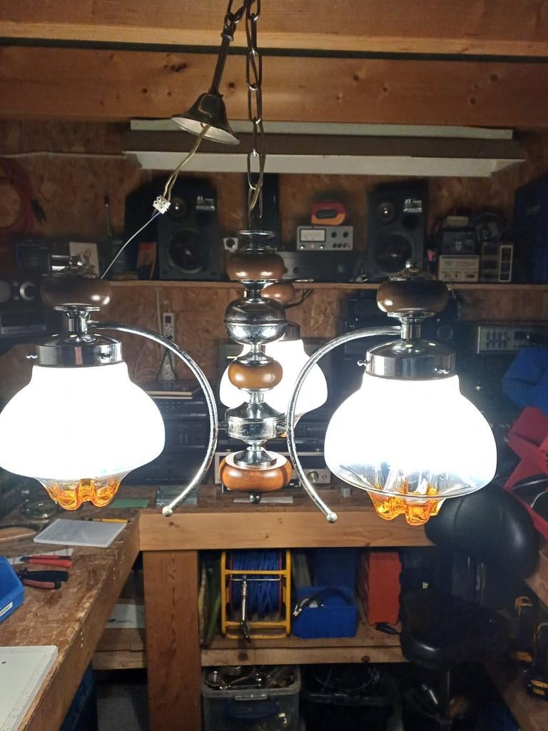 Vintage Mazzega Toni Zuccheri Hanglamp Murano Glas, Ophalen