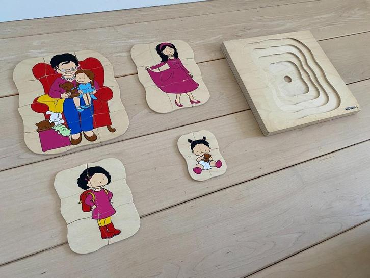 Educo lagenpuzzel, Kinderen en Baby's, Speelgoed | Houten speelgoed, Zo goed als nieuw, Ophalen of Verzenden