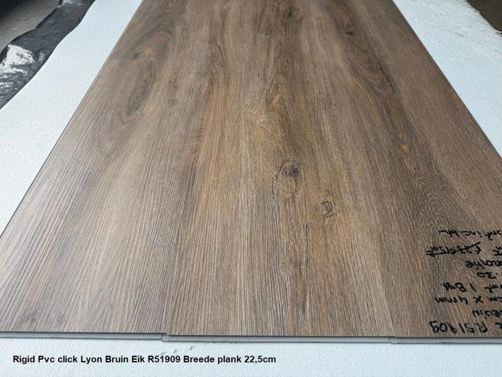 Pvc klik laminaat Bruin Lyon Eik 4mm dik Rigid Apeldoorn, Huis en Inrichting, Stoffering | Vloerbedekking, Nieuw, Laminaat, Bruin