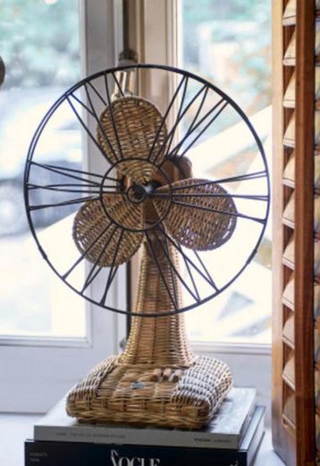 Riviera Maison Rattan Ventilator Table Fan ZGAN beschikbaar voor biedingen