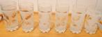 Vintage limonade/waterglazen merk Italy 6 stuks € 15,00, Glas of Glazen, Gebruikt, Ophalen of Verzenden, Glas