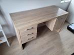 Bureau eiken fineer look. Lades en kast, Ophalen, Zo goed als nieuw, Bureau