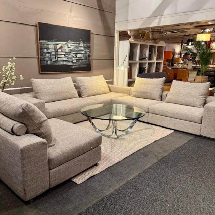 Flex form Groundpiece flexibele (hoek)bank high end design, Huis en Inrichting, Banken | Bankstellen, Zo goed als nieuw, Hoekbank