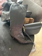 ECCO Elegante zwarte leren laarzen, Kleding | Dames, Schoenen, Ophalen of Verzenden, Gedragen, Zwart, Hoge laarzen