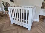 Babybox Coming Kids - Wit met houtnerf, Ophalen, Gebruikt, In hoogte verstelbaar