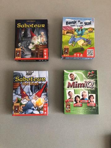 999 games  : Saboteur, Bonje in de Stal, MimiQ beschikbaar voor biedingen