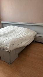 Auping bed ombouw, grijs, 180/200, zonder matras en bodem, Ophalen of Verzenden, Zo goed als nieuw, Tweepersoons