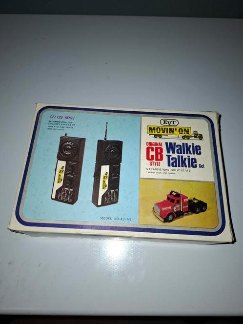 Vintage CB Walkie Talkie set, Movin' On" uit de jaren 70. , Telecommunicatie, Portofoons en Walkie-talkies, Zo goed als nieuw