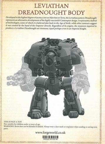 Forge World Leviathan Dreadnought Full Resin Warhammer 40000 beschikbaar voor biedingen