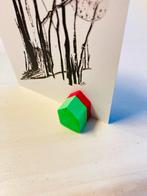 Mini huisje kaartenhouder met magneet, Huis en Inrichting, Nieuw, Ophalen of Verzenden, Nvt, Nvt