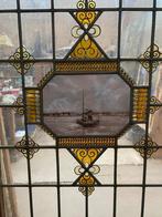 Glas in lood Rotterdamse school, Ophalen, Gebruikt, Glas in lood, 120 tot 160 cm