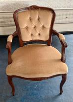 Antieke stoel zeer mooie stof in perfecte staat, Antiek en Kunst, Antiek | Meubels | Stoelen en Banken, Ophalen